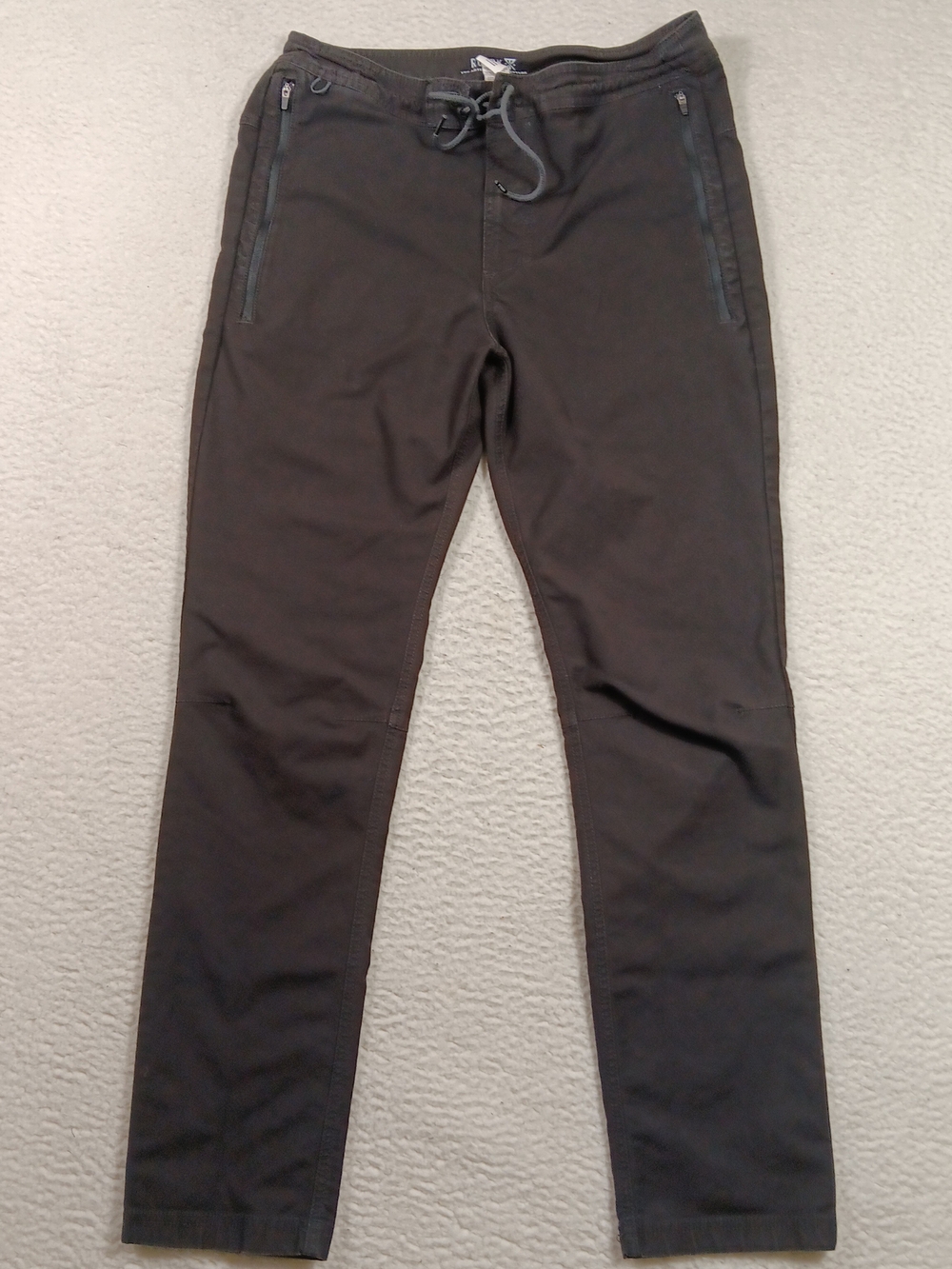 Roark Pants Mens 31 Black Layover Traveler Slim Fit Drawstring Outdoor Gorpcore